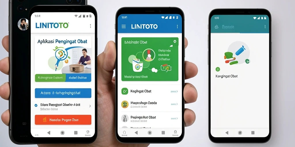 Antarmuka aplikasi LINITOTO yang sederhana dan informatif.