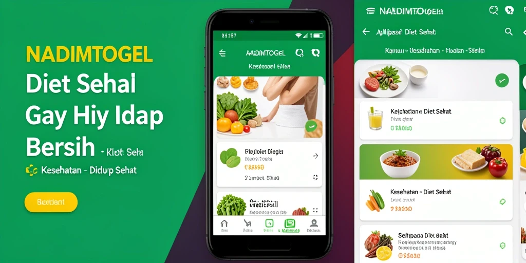 Tampilan antarmuka NADIMTOGEL yang menarik untuk pelacakan Diet Sehat.