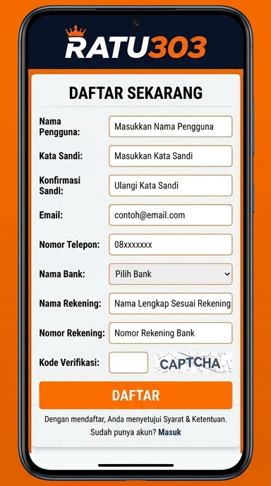 Daftar akun baru ratu303 untuk pengguna Android Indonesia